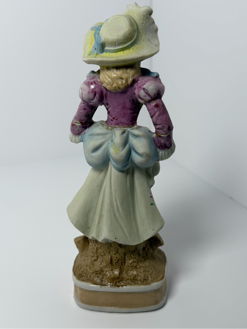 Vintage Hand-Painted Bisque Victorian Couple Figurines Manufactured in Japan 8” - Picture 4 of 10